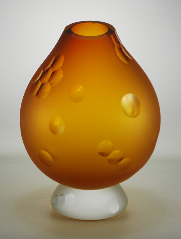 Amber Round Vase